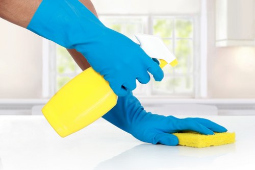 Local carpet cleaning service treating a stained carpet in Colliers Wood